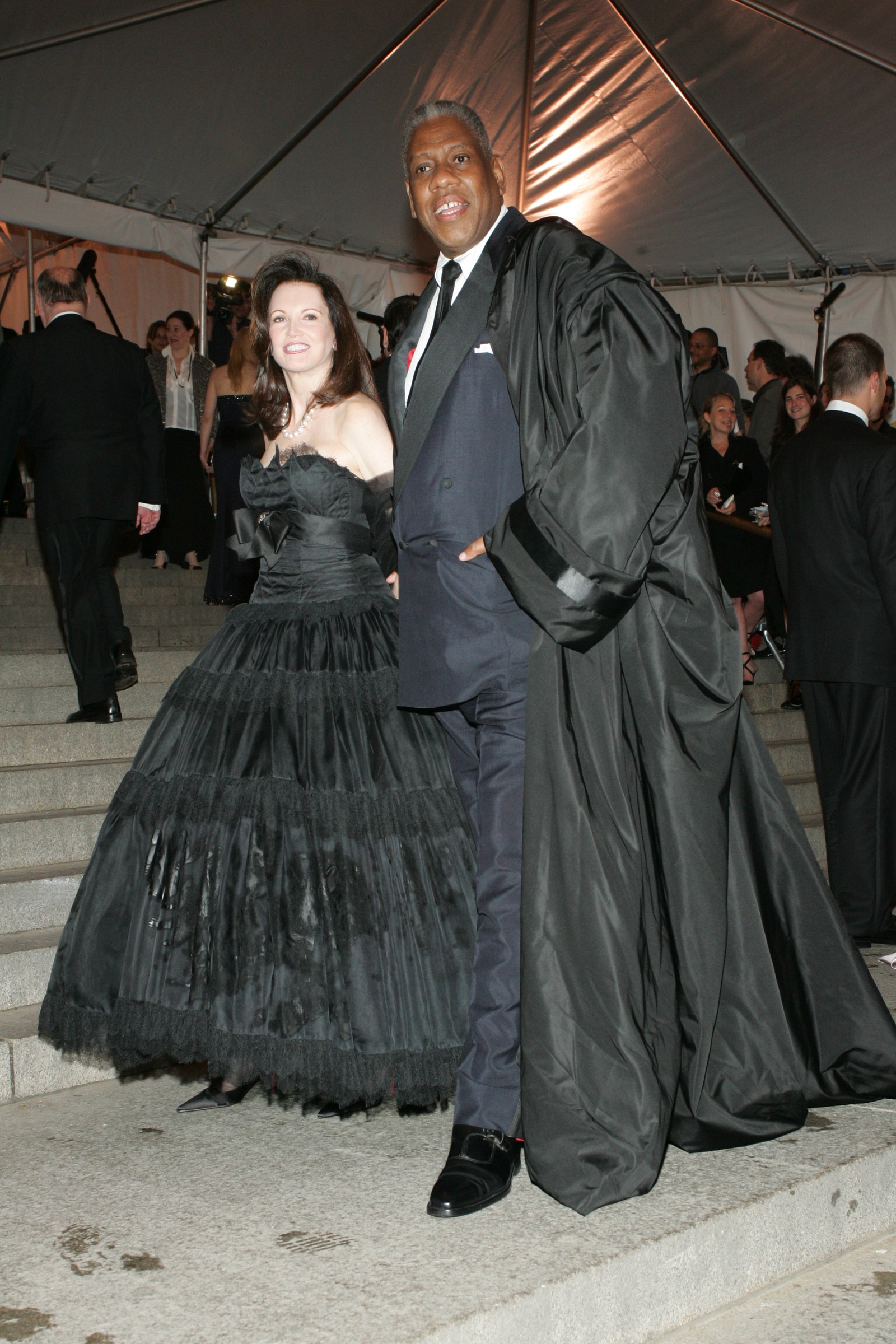Images may contain Andr Leon Talley Patricia Altschul Kaz Cooke Fashion Clothing Jacket and Formal