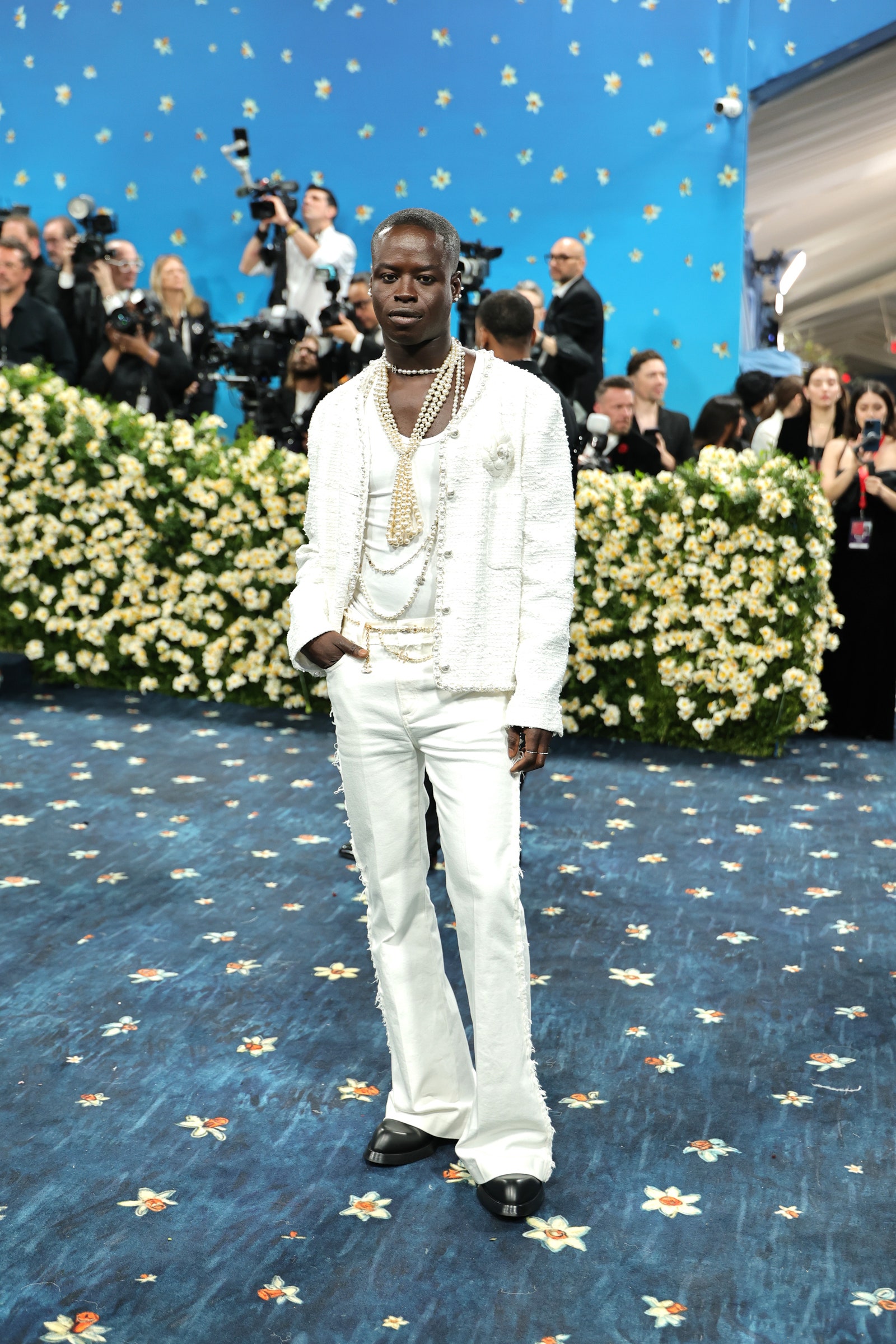 Images may contain chidobe awuzie pierluigi balducci adult standing clothing shoes shoes and accessories