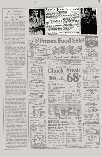 Images may contain cab Calloway Michael Manley newspaper text adult face and head