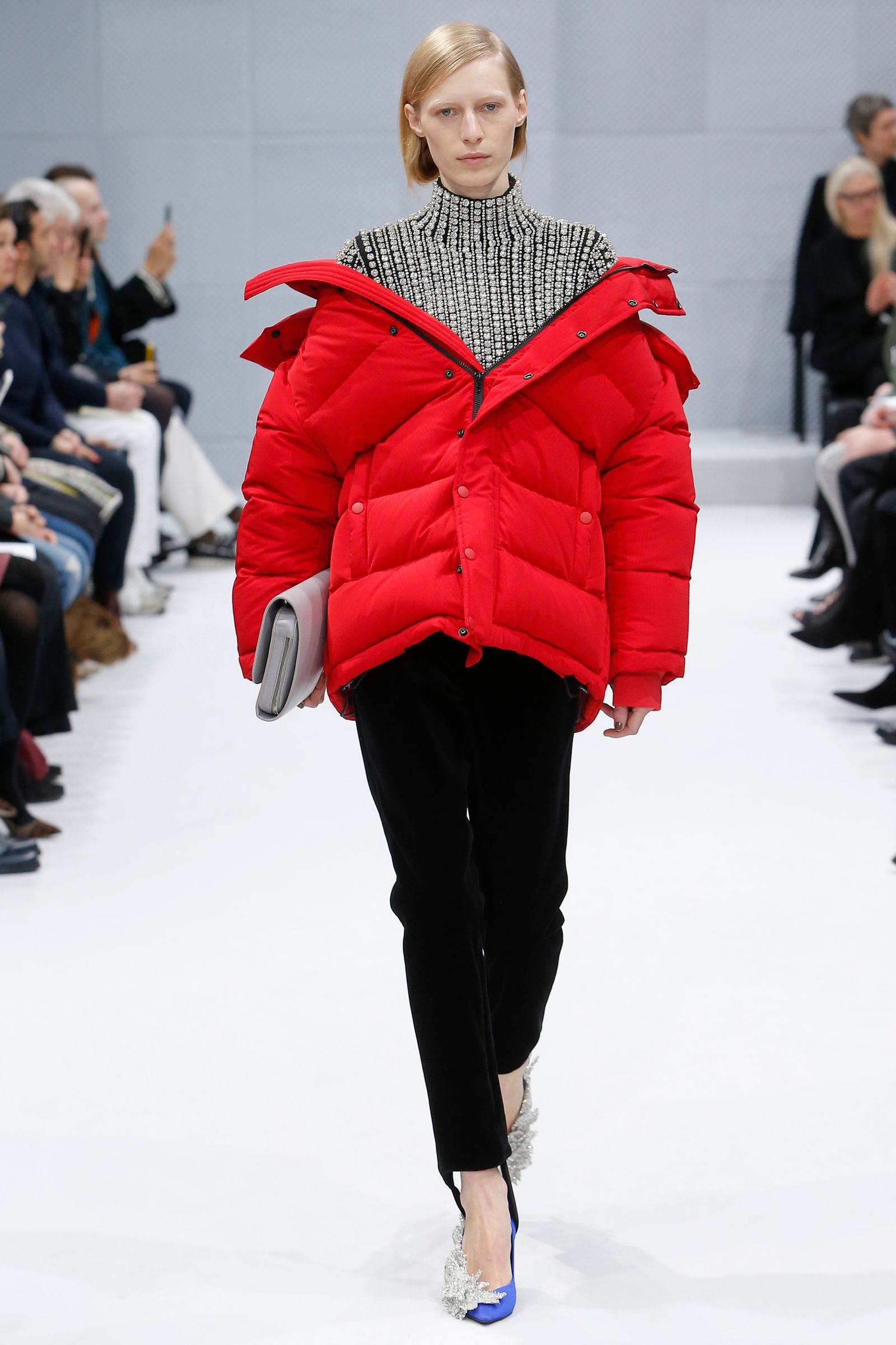 Images may contain people wearing costumes and long sleeves Natalia Pogonina crowd audience and coat