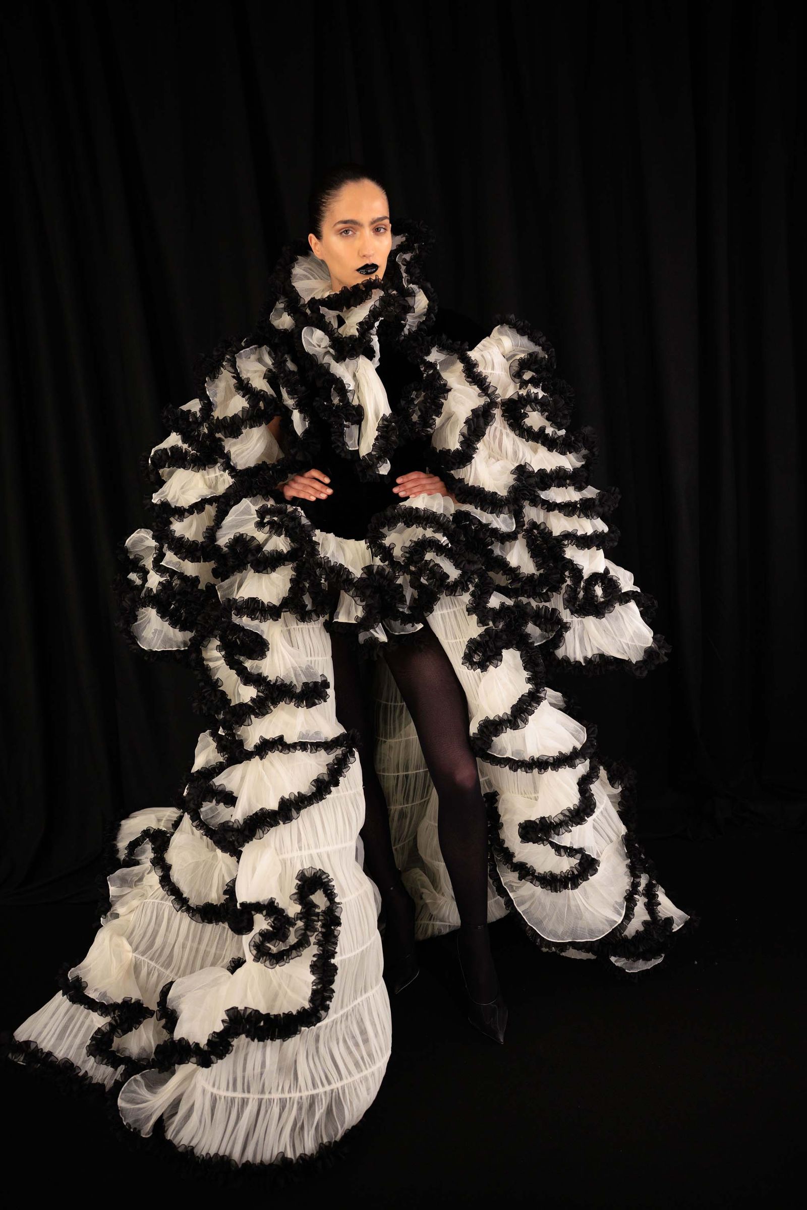 Images may contain Aida Nikolaychuk clothing person adult face and head