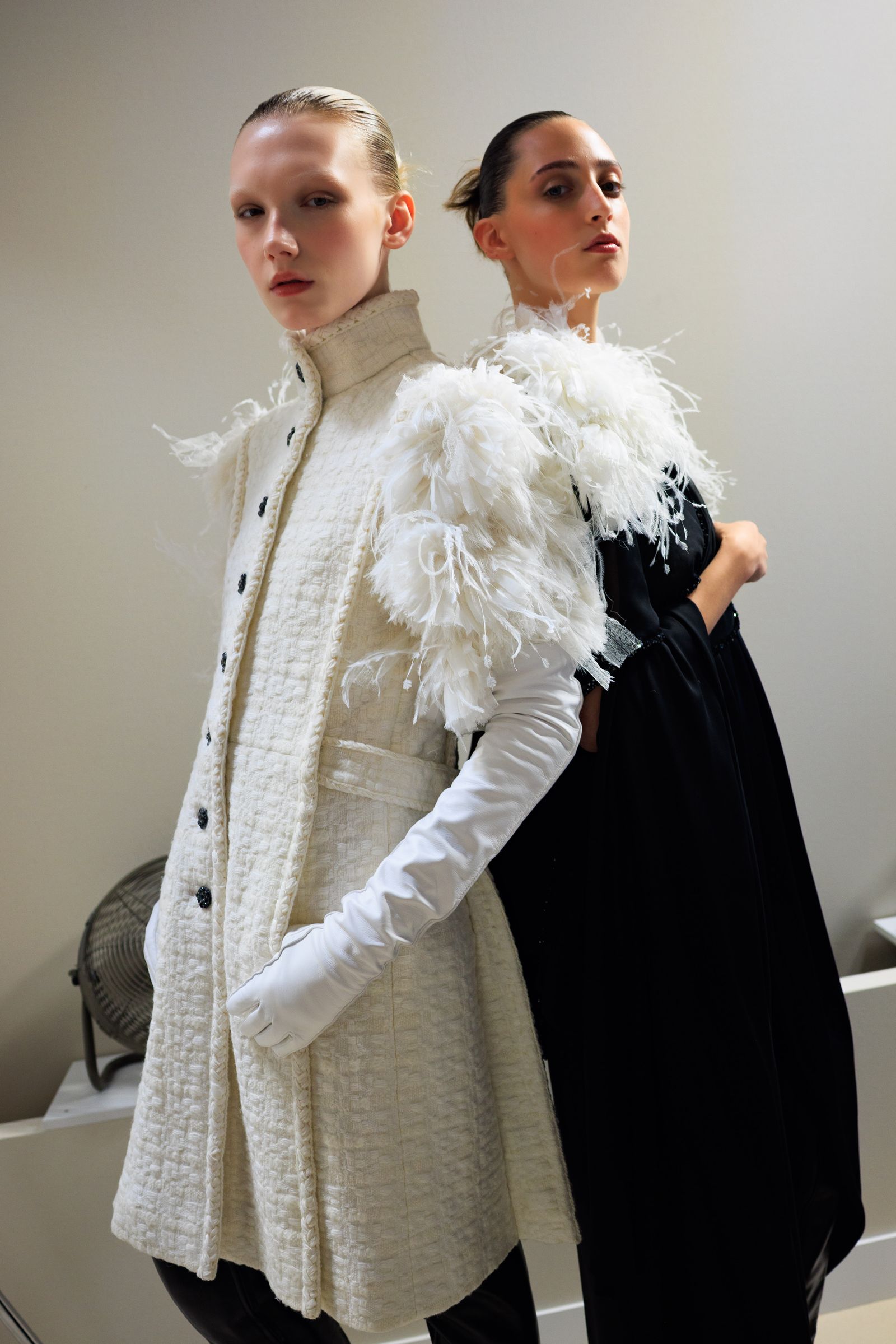 Images may contain facial photography and portraits of adult clothing long-sleeved jackets