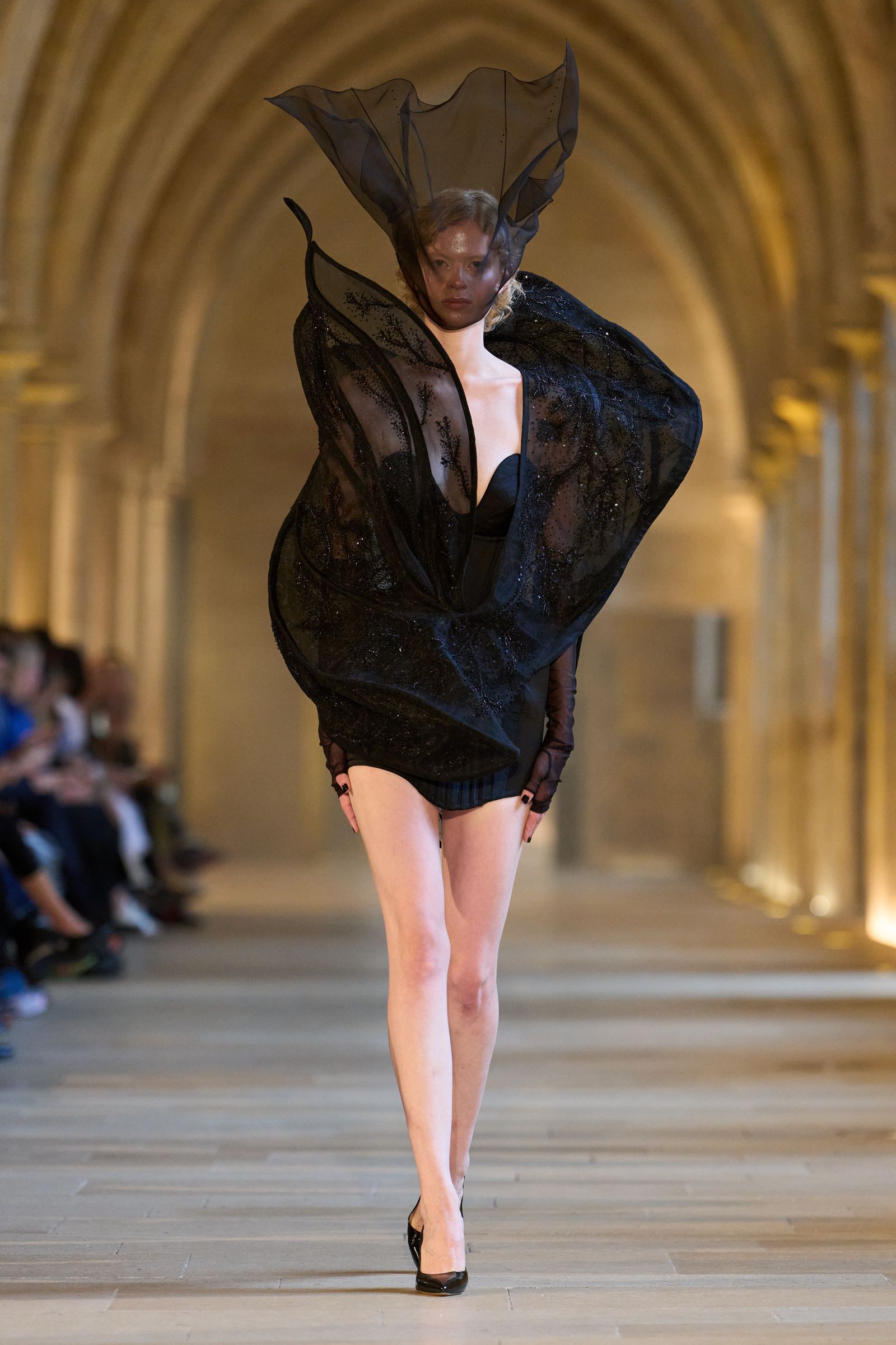 Images may contain Anja Antonowicz fashion adult clothing footwear high heels and formal wear