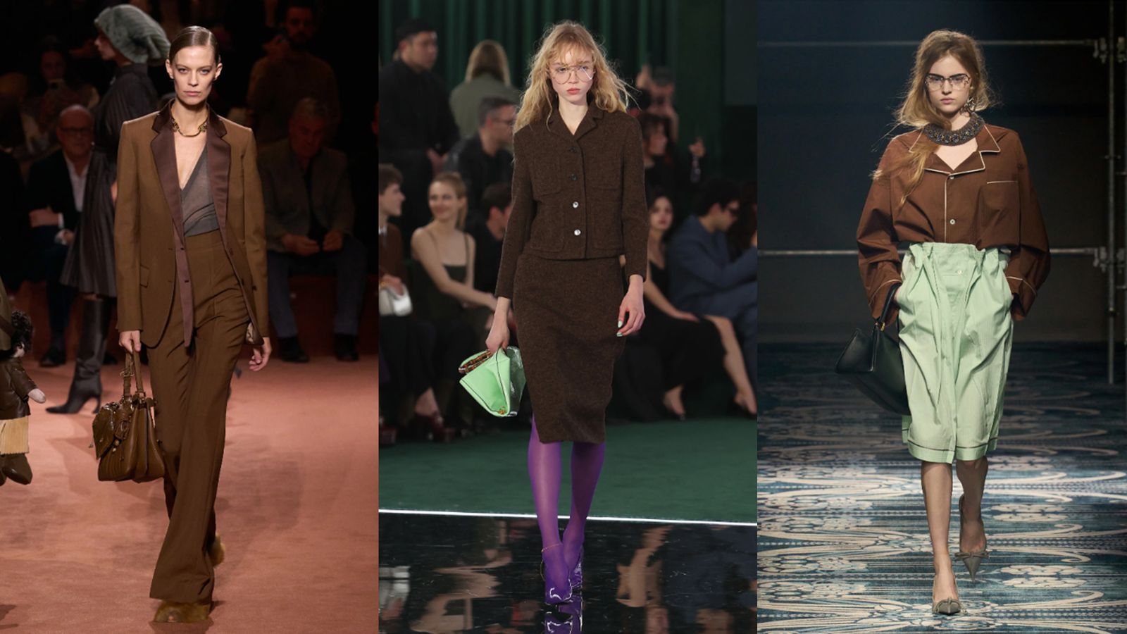 Images may contain Elizabeth Gillies Lexi Boling Mick Jones Clothing Jacket Handbag Fashion and Adults